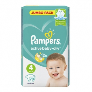   Pampers Active Baby-Dry Maxi 4 (9-14 ) 70 