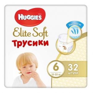  - Huggies Elite Soft     6 (16-22 ) 32 