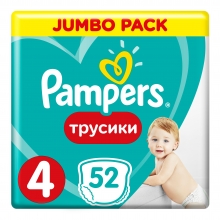  ������� Pampers Pants Junior 4 (9-14 ��) 52 ��