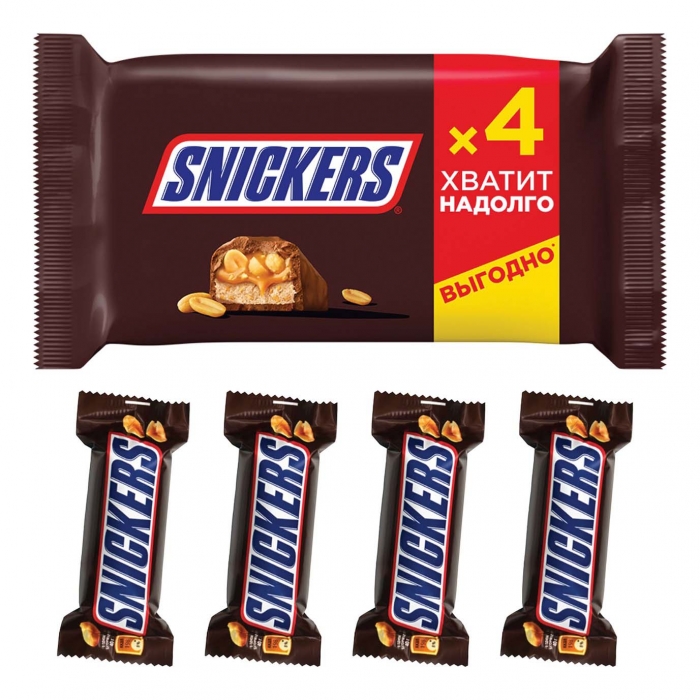 ���������� �������� Snickers � ������� �������� � �������� 40 � � 4 ��