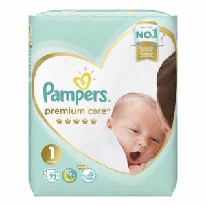   Pampers Premium Care   1 (2-5 ) 72 